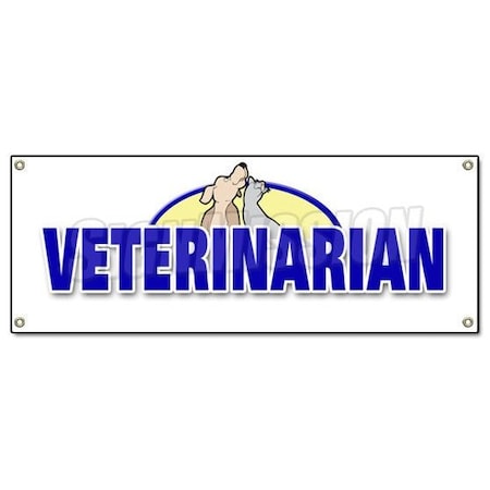 Signmission VETERINARIAN BANNER SIGN vet animal hospital grooming groomer kennel pet B-Veterinarian